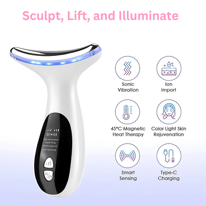 SolaraLift: EMS Microcurrent & LED Facial Rejuvenation Device