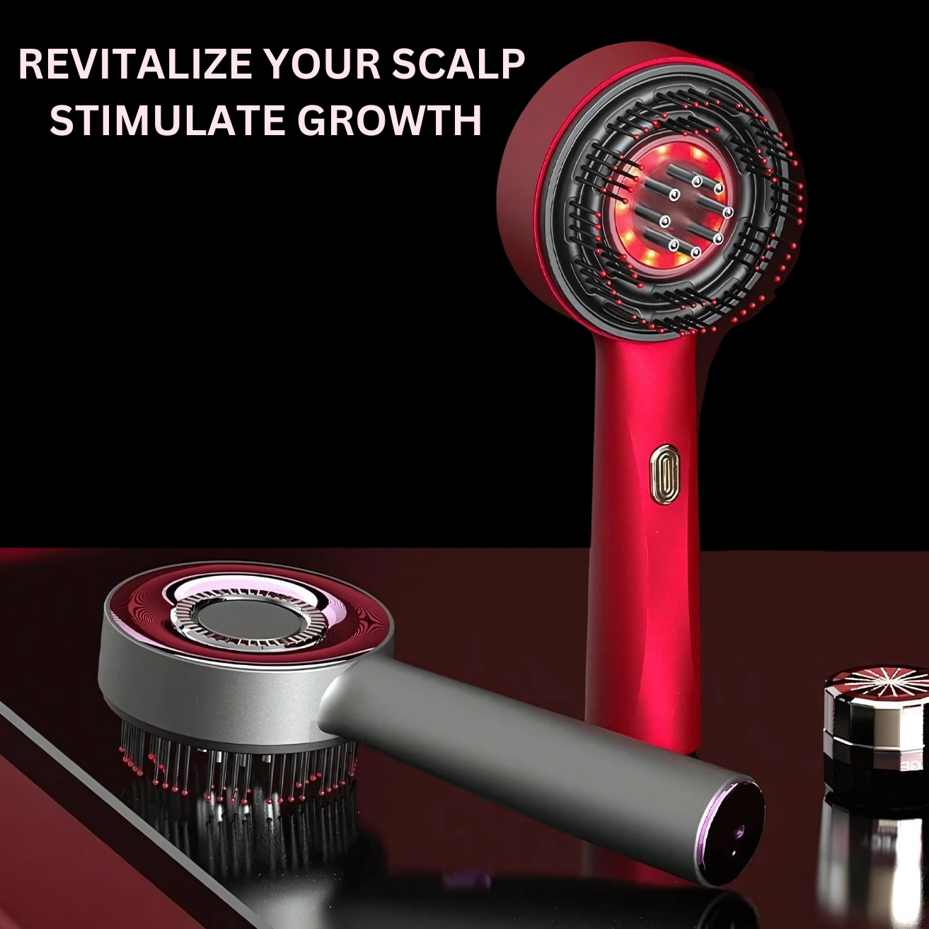 SolaraGlow Comb: EMS Red Light Hair Growth & Scalp Massager